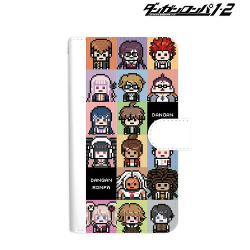 『ダンガンロンパ1・2 Reload』ドット絵モチーフ手帳型スマホケース ver.A